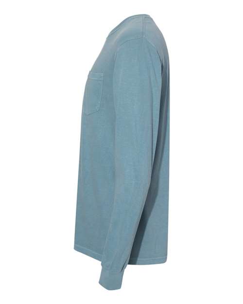 Comfort Colors - Garment-Dyed Heavyweight Long Sleeve Pocket T-Shirt - 4410