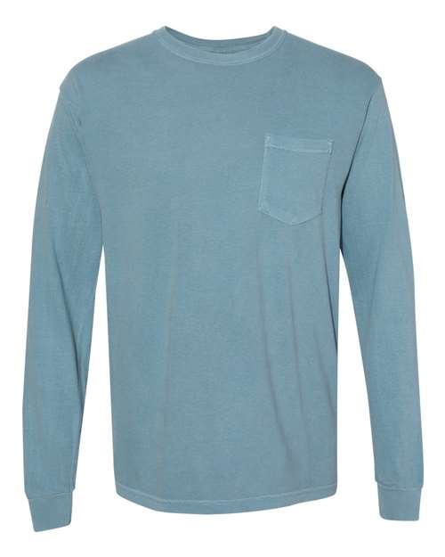 Comfort Colors - Garment-Dyed Heavyweight Long Sleeve Pocket T-Shirt - 4410