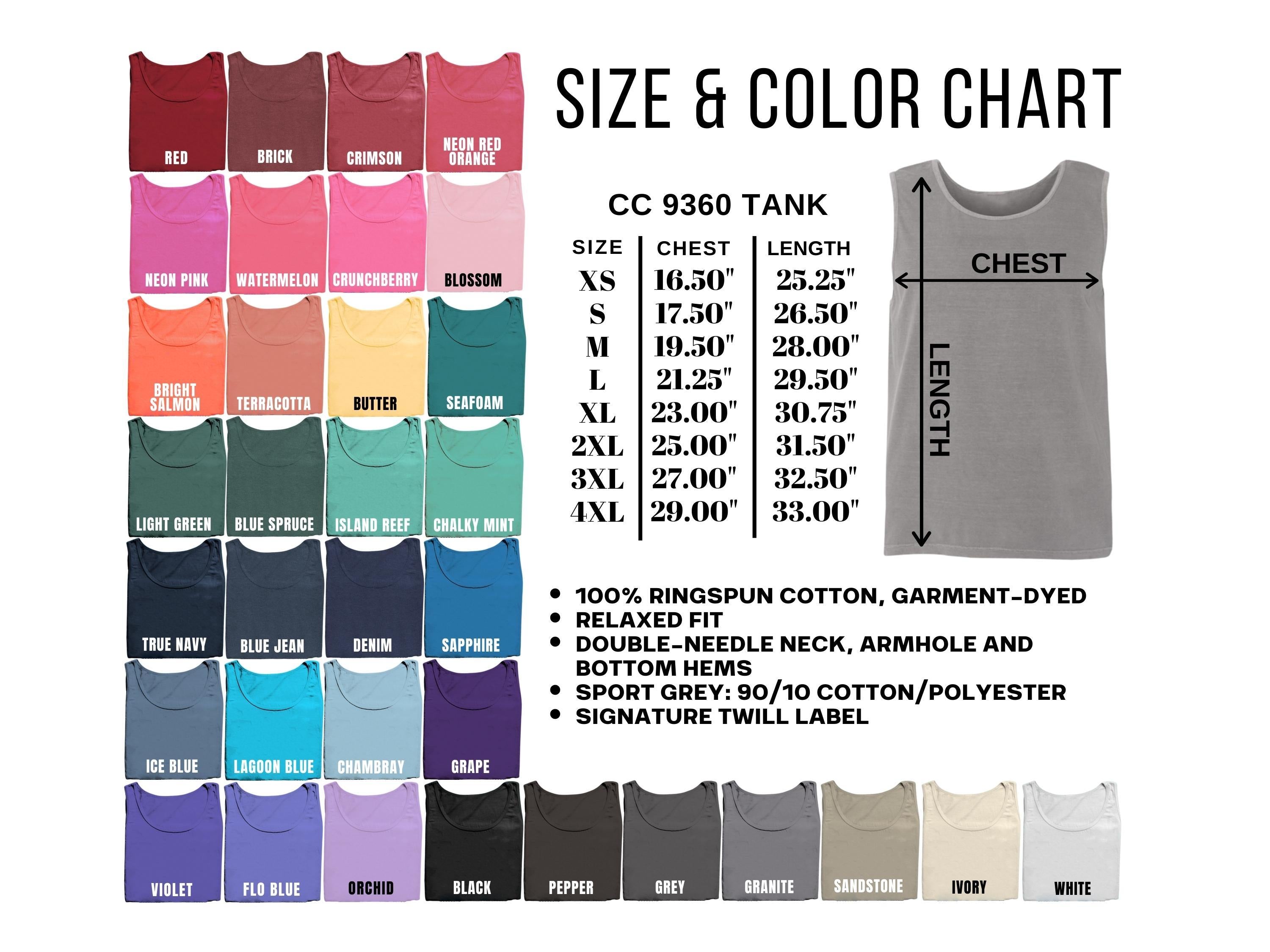 Comfort Colors - Garment-Dyed Heavyweight Tank Top - 9360