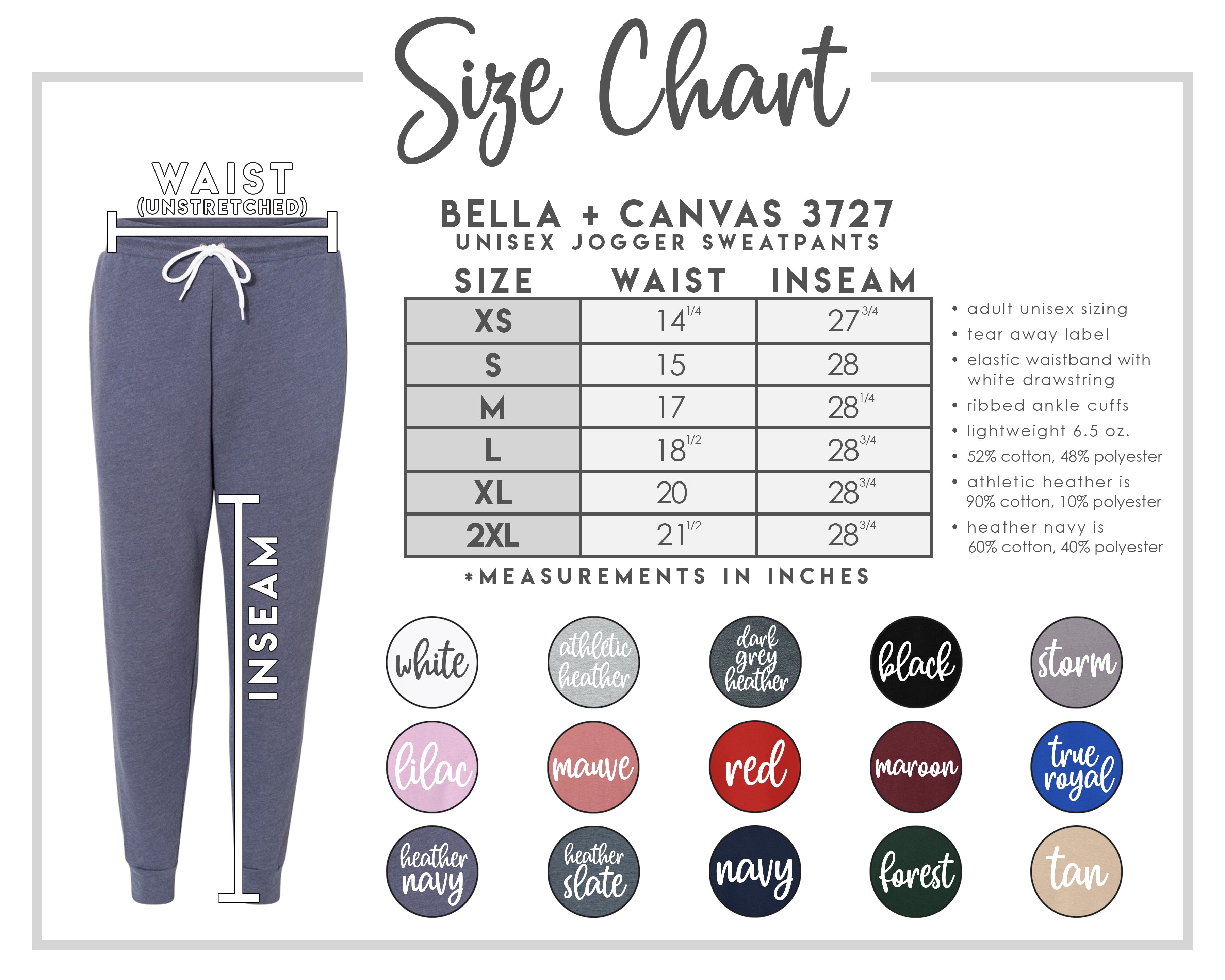 BELLA + CANVAS - Sponge Fleece Jogger Sweatpants - 3727