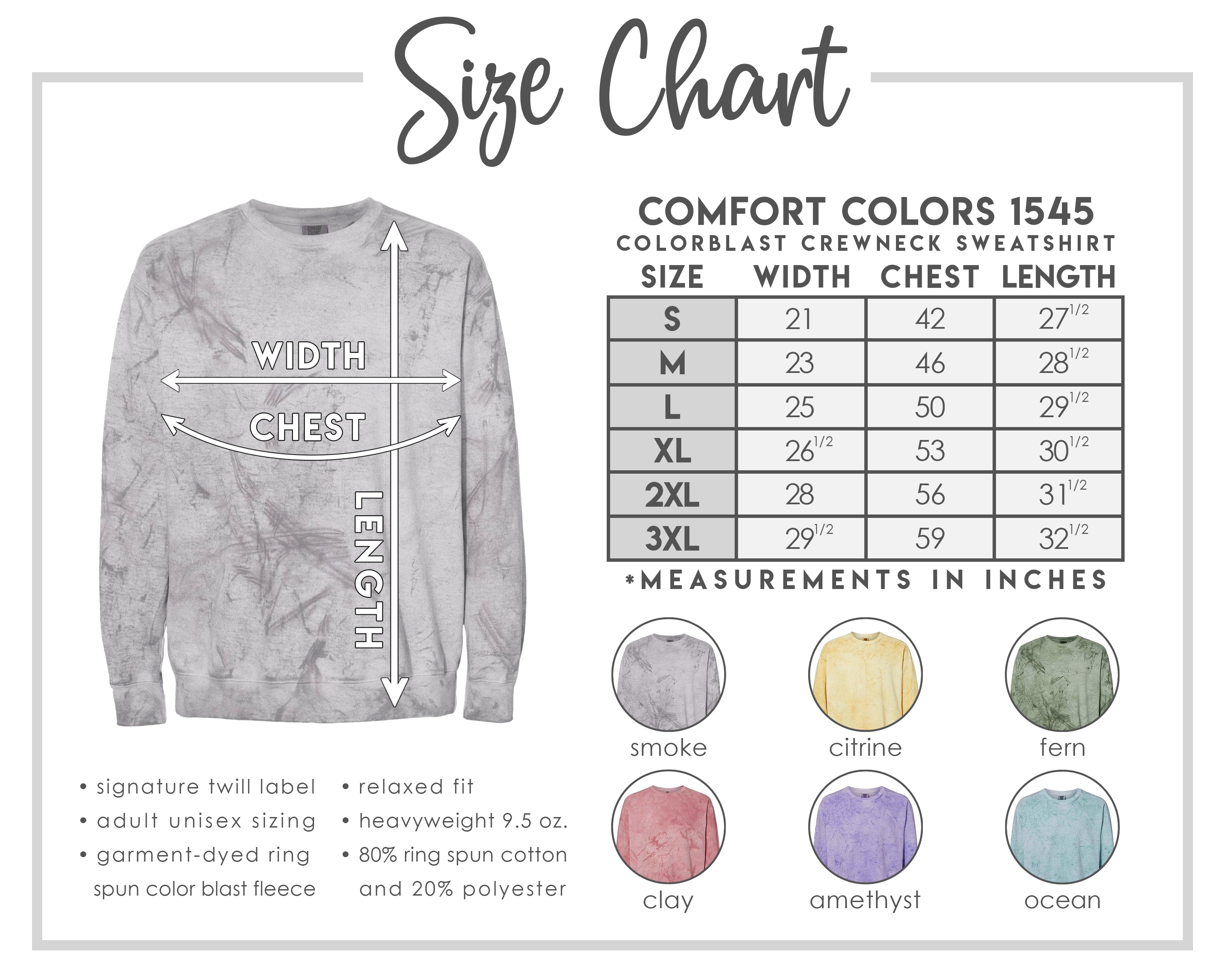 Comfort Colors - Colorblast Crewneck Sweatshirt - 1545