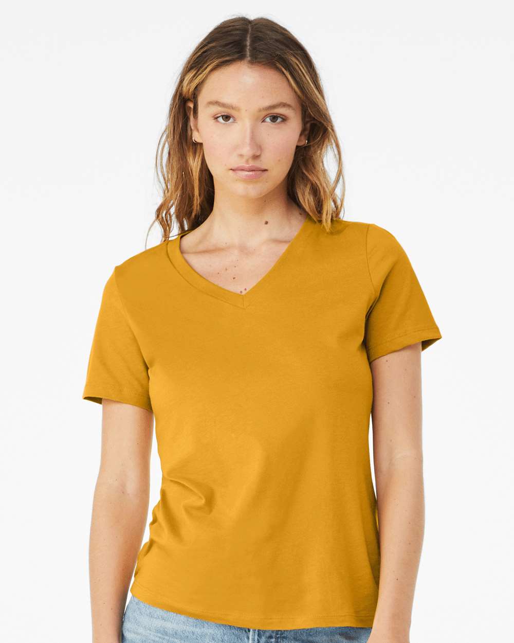 BELLA + CANVAS - Women’s Relaxed Jersey V-Neck Tee - 6405