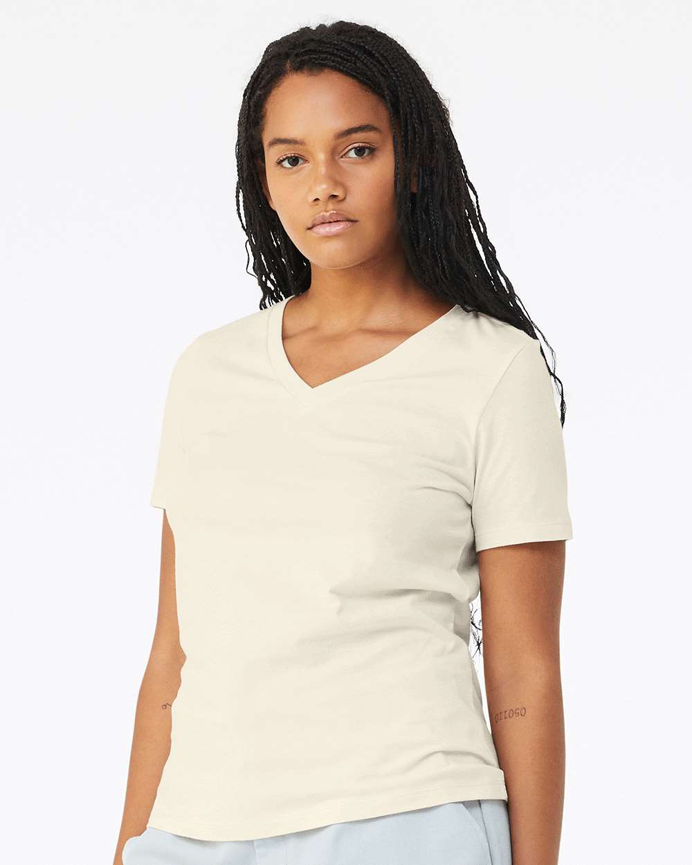 BELLA + CANVAS - Women’s Relaxed Jersey V-Neck Tee - 6405