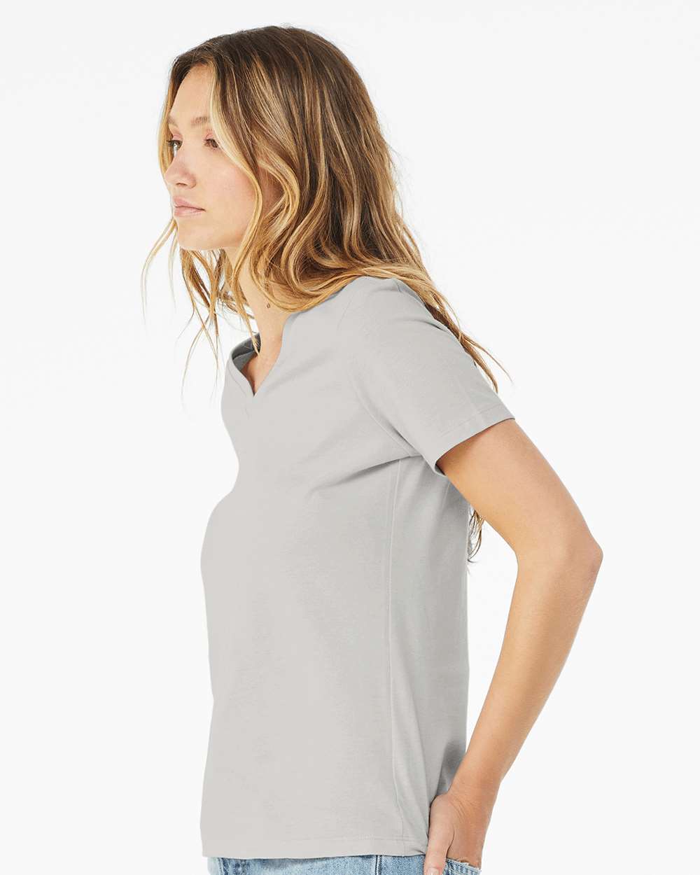 BELLA + CANVAS - Women’s Relaxed Jersey V-Neck Tee - 6405